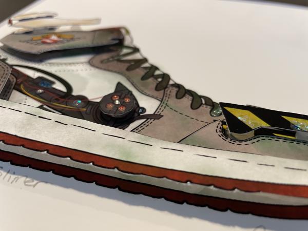 Slimer - 3D Air Jordan 1 Mixed Media picture