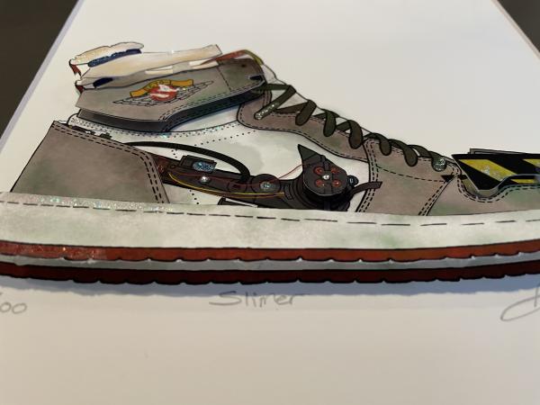 Slimer - 3D Air Jordan 1 Mixed Media picture