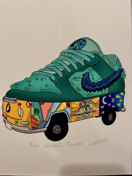 Grateful Dunk - 2D Nike SB Dunk Low Mixed Media picture