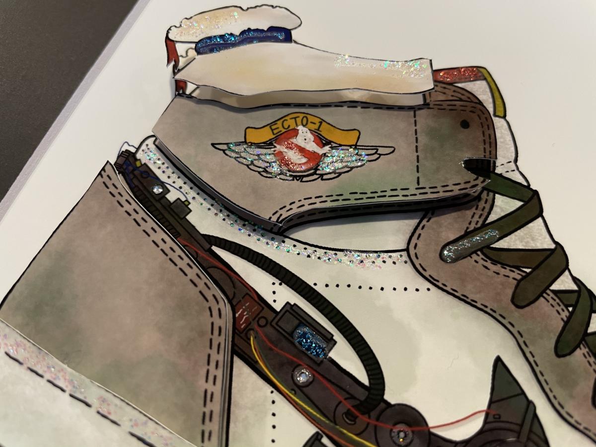 Slimer - 3D Air Jordan 1 Mixed Media picture