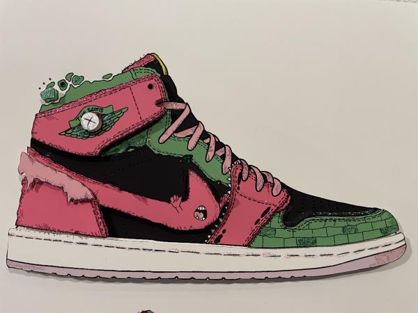 Air Scotts (Series 1) - 3D Air Jordan 1 Mixed Media picture