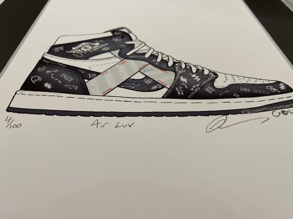 Air Luv - 2D Air Jordan 1 Mixed Media picture