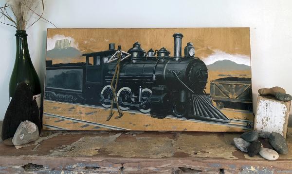 THE ENGINEER WOOD PANEL PRINT picture