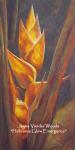 "Heliconia Aglow" 18x36" Original Oil Painting on Gallery-Wrap Canvas
