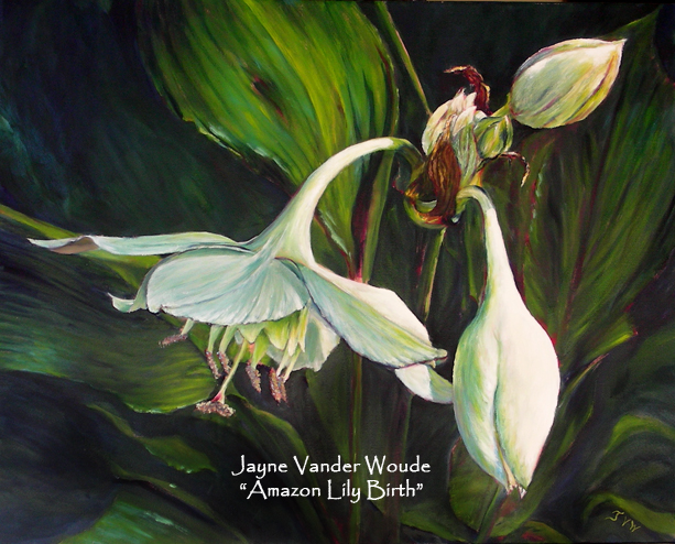 "Amazon Lily Birth" Limited-Edition Giclee on Canvas picture
