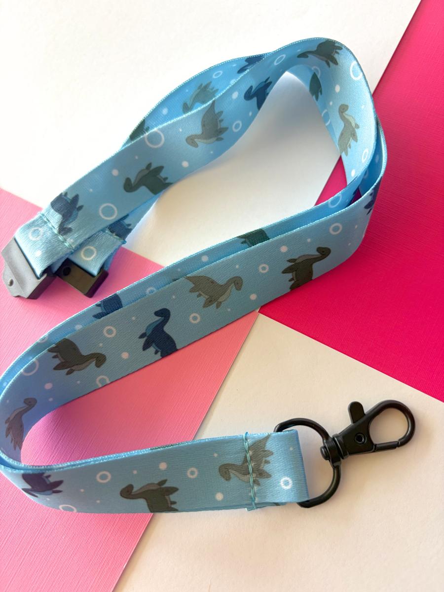 Chibi Loch Ness Monster Lanyard w/ Easy Release Clasp picture