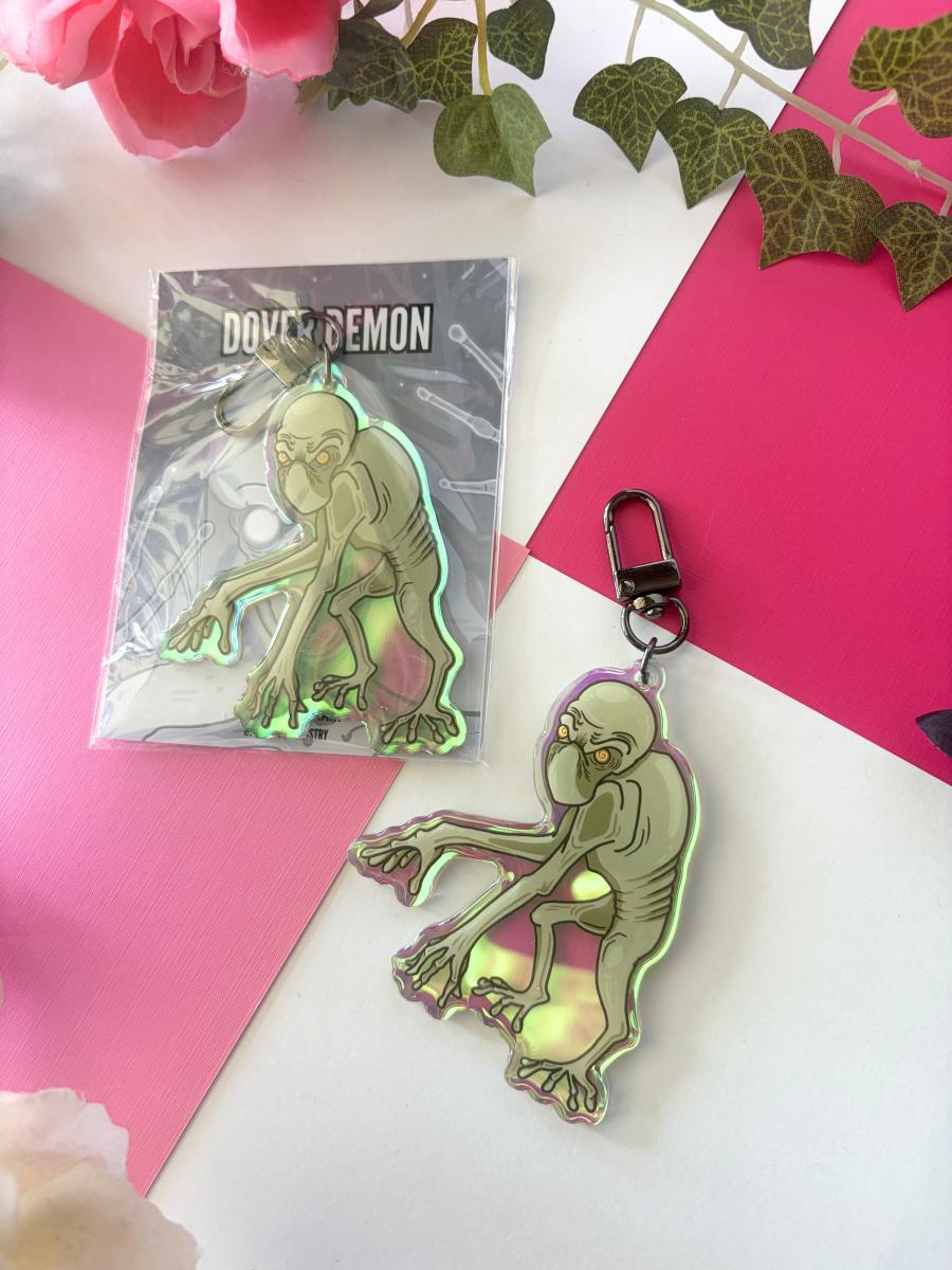 Dover Demon 3in Rainbow Acrylic Keychain picture