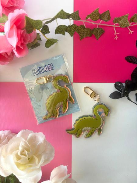 Loch Ness Monster 3in Rainbow Acrylic Keychain