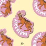 Jackalope Matte Sticker