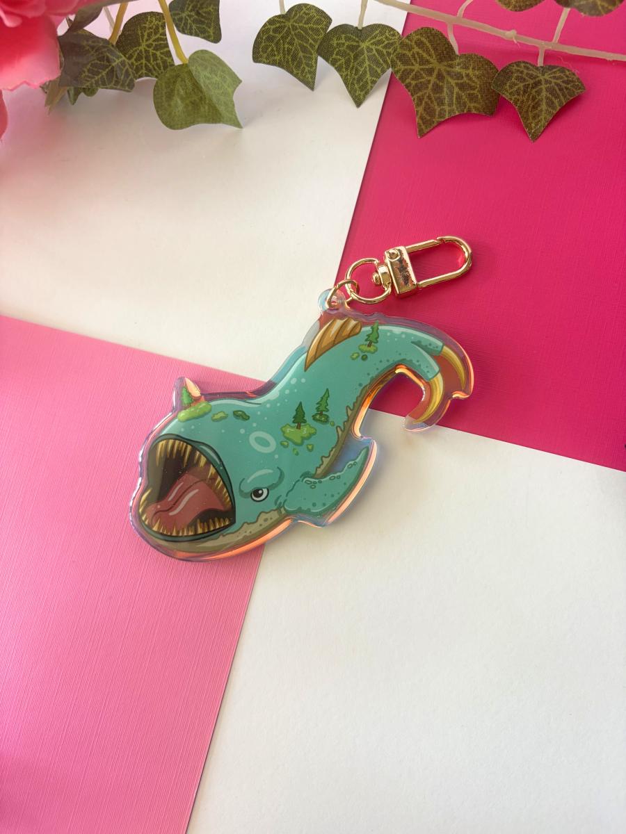 Rock Slide Bolter 3in Rainbow Acrylic Keychain picture