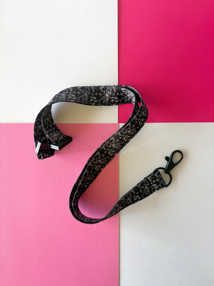 Skulls & Foliage Lanyard w/ Easy Release Clasp picture