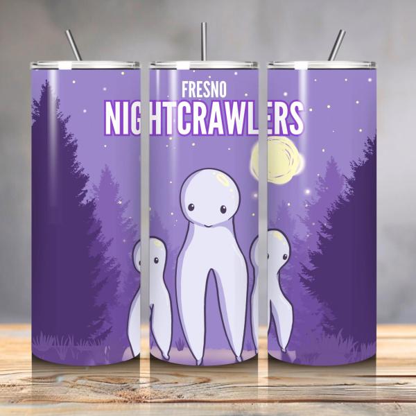 Fresno Nightcrawler 20oz Skinny Tumbler w/ Straw