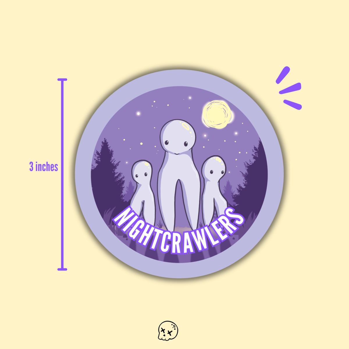 Fresno Nightcrawlers Round Matte Sticker picture