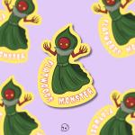 Flatwoods Monster Matte Sticker