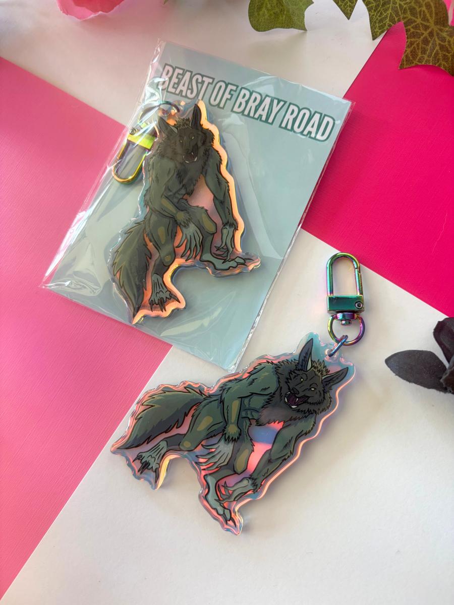 The Beast of Bray Road 3in Rainbow Acrylic Keychain picture