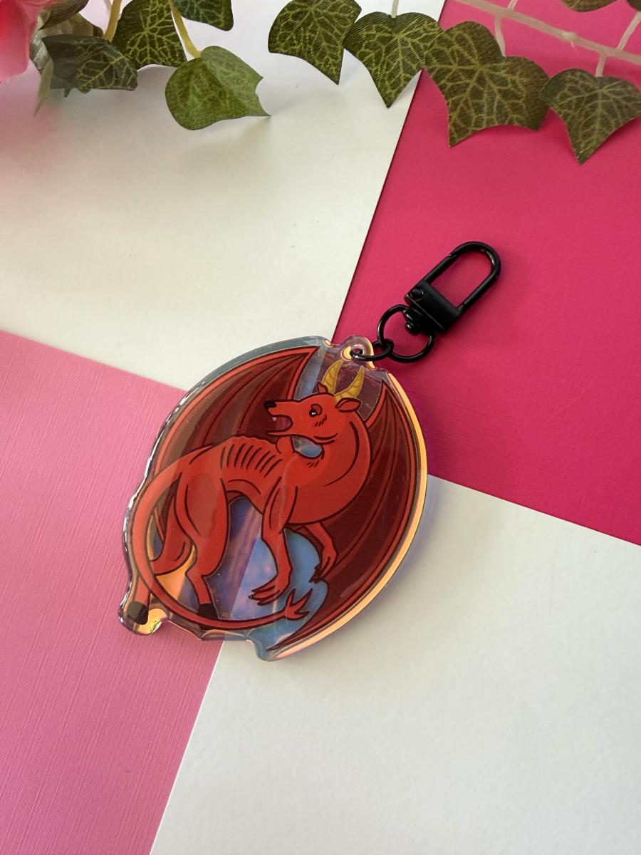 Jersey Devil 3in Rainbow Acrylic Keychain picture