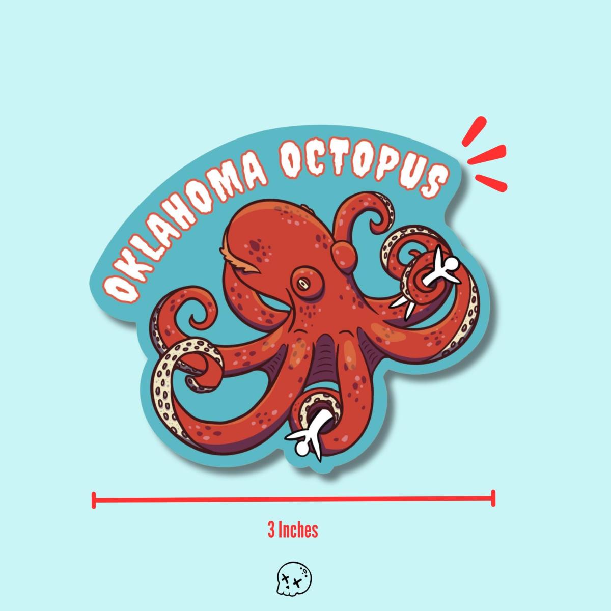 Oklahoma Octopus Matte Sticker picture