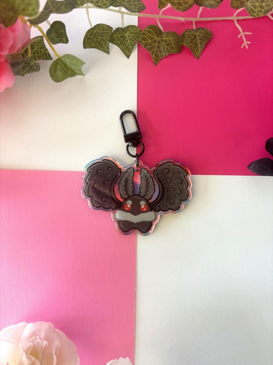 Mothman 3in Rainbow Acrylic Keychain picture