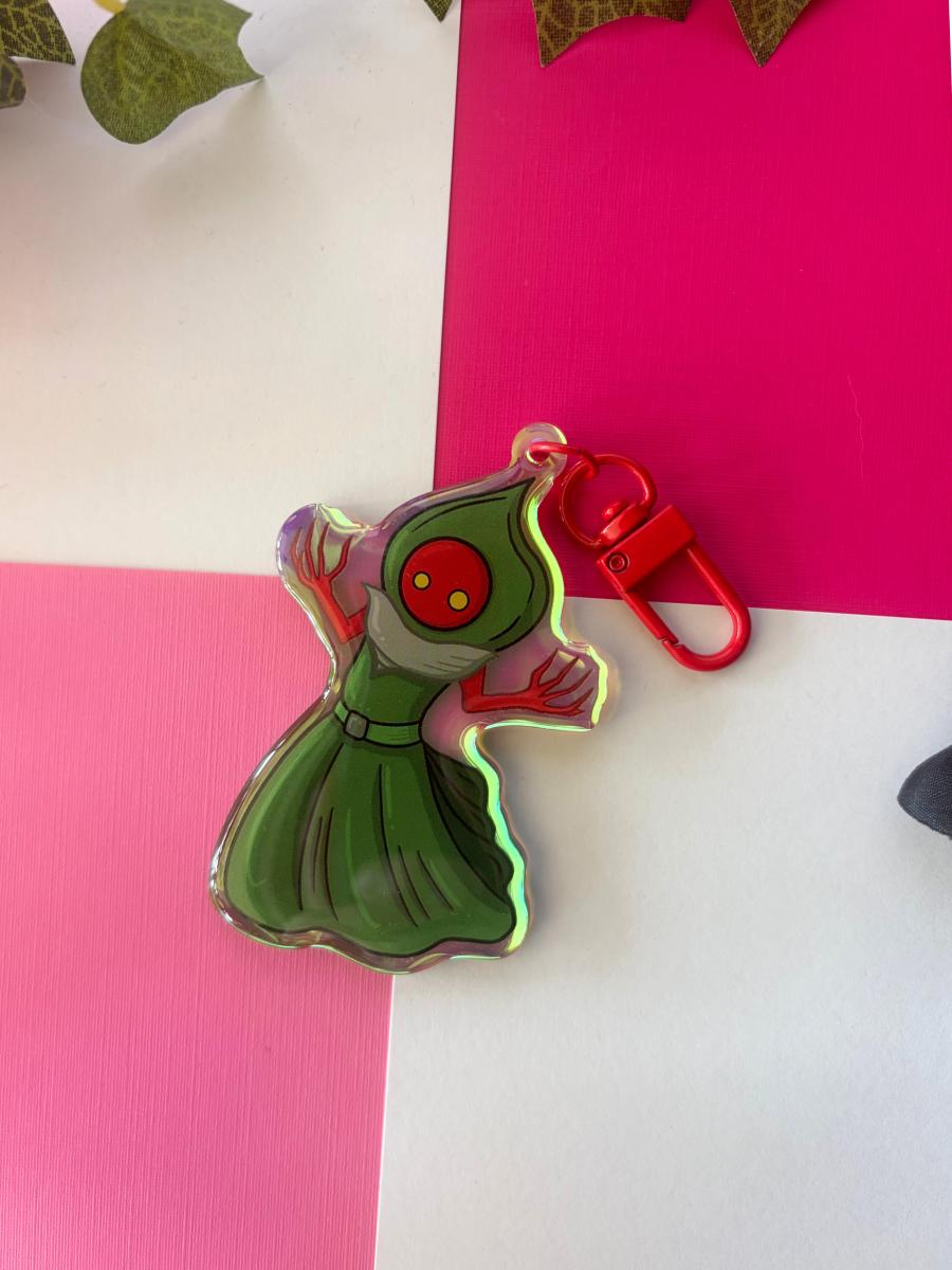 Flatwoods Monster 3in Rainbow Acrylic Keychain picture