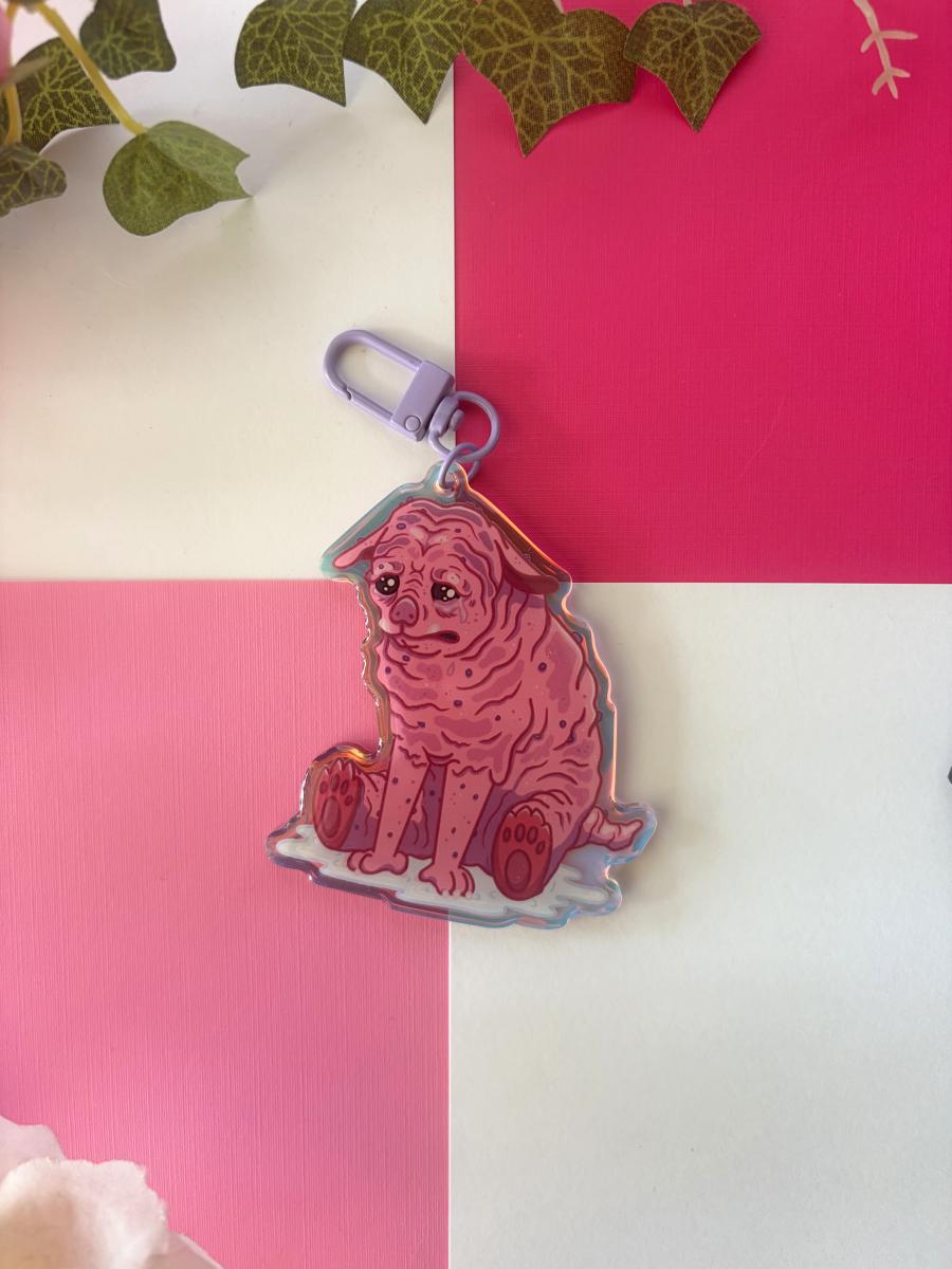 Squonk 3in Rainbow Acrylic Keychain picture