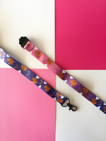 Cute Jackalope Lanyard w/ Easy Release Clasp