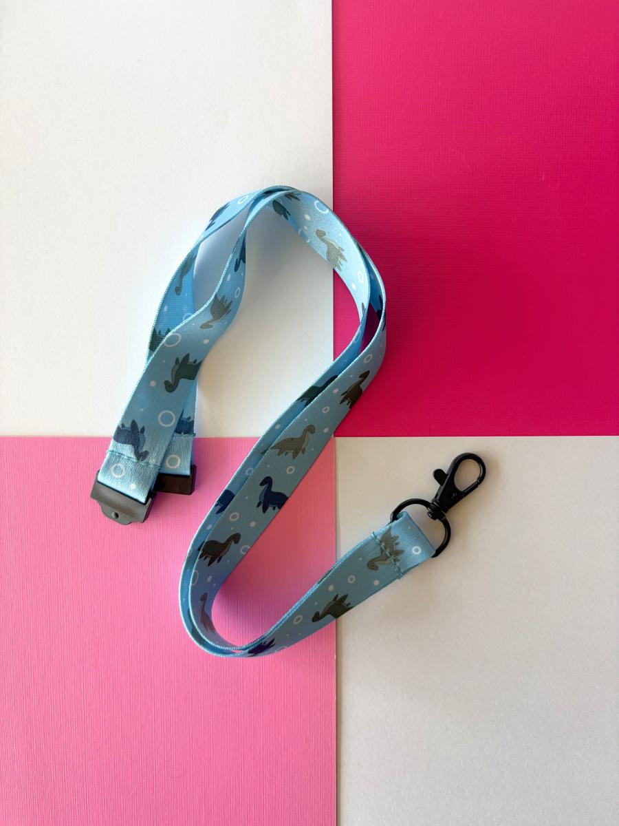 Chibi Loch Ness Monster Lanyard w/ Easy Release Clasp picture