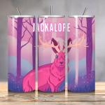 Jackalope 20oz Skinny Tumbler w/ Straw