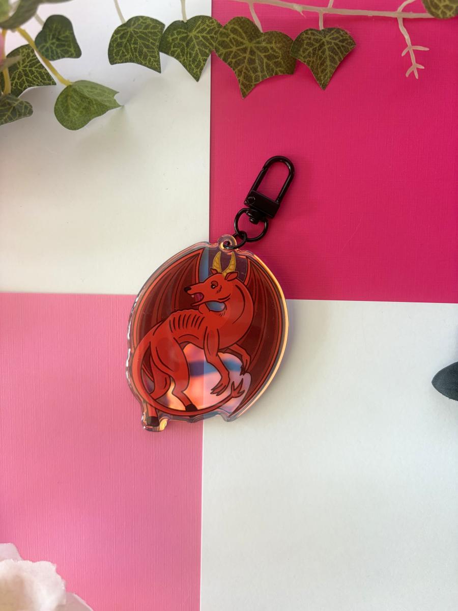 Jersey Devil 3in Rainbow Acrylic Keychain picture