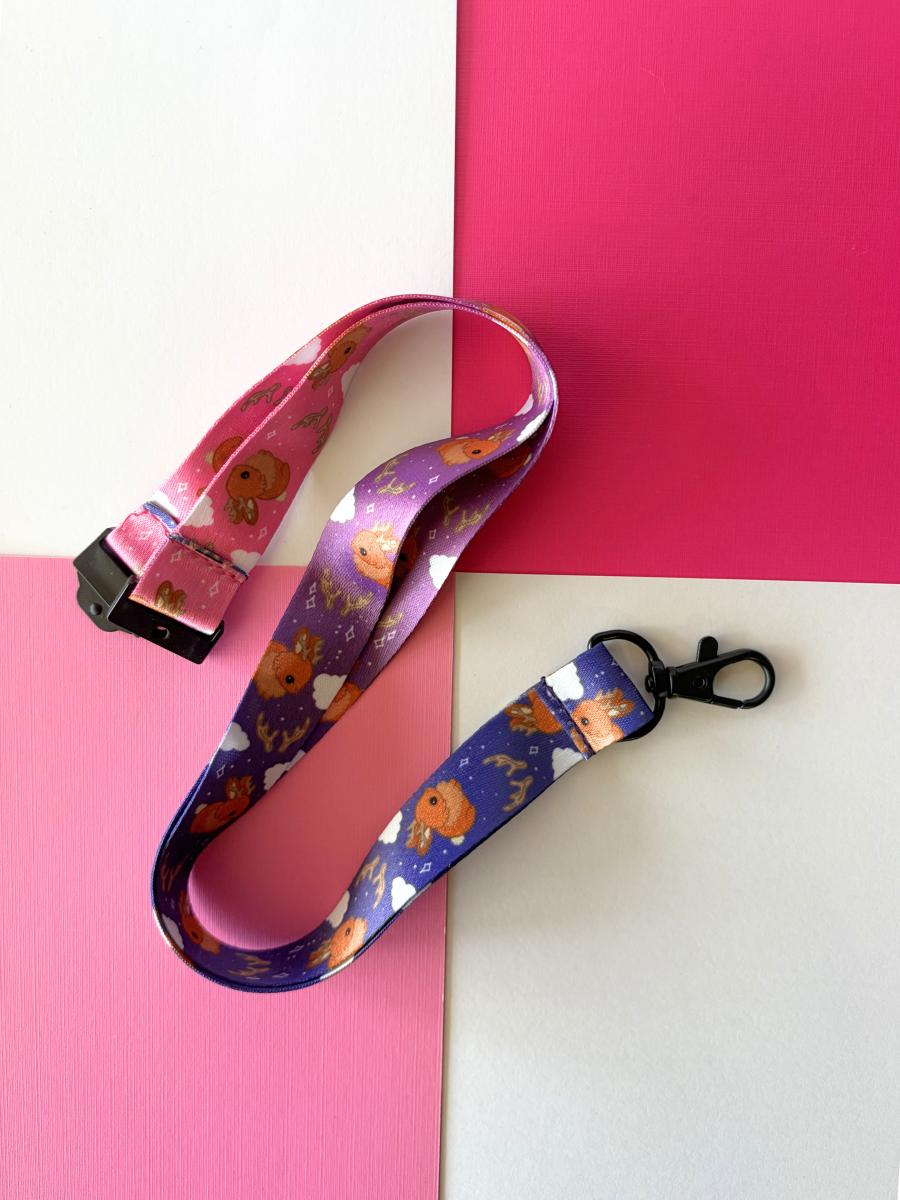 Cute Jackalope Lanyard w/ Easy Release Clasp picture
