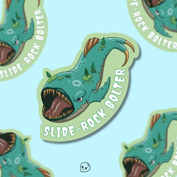 Slide Rock Bolter Matte Sticker