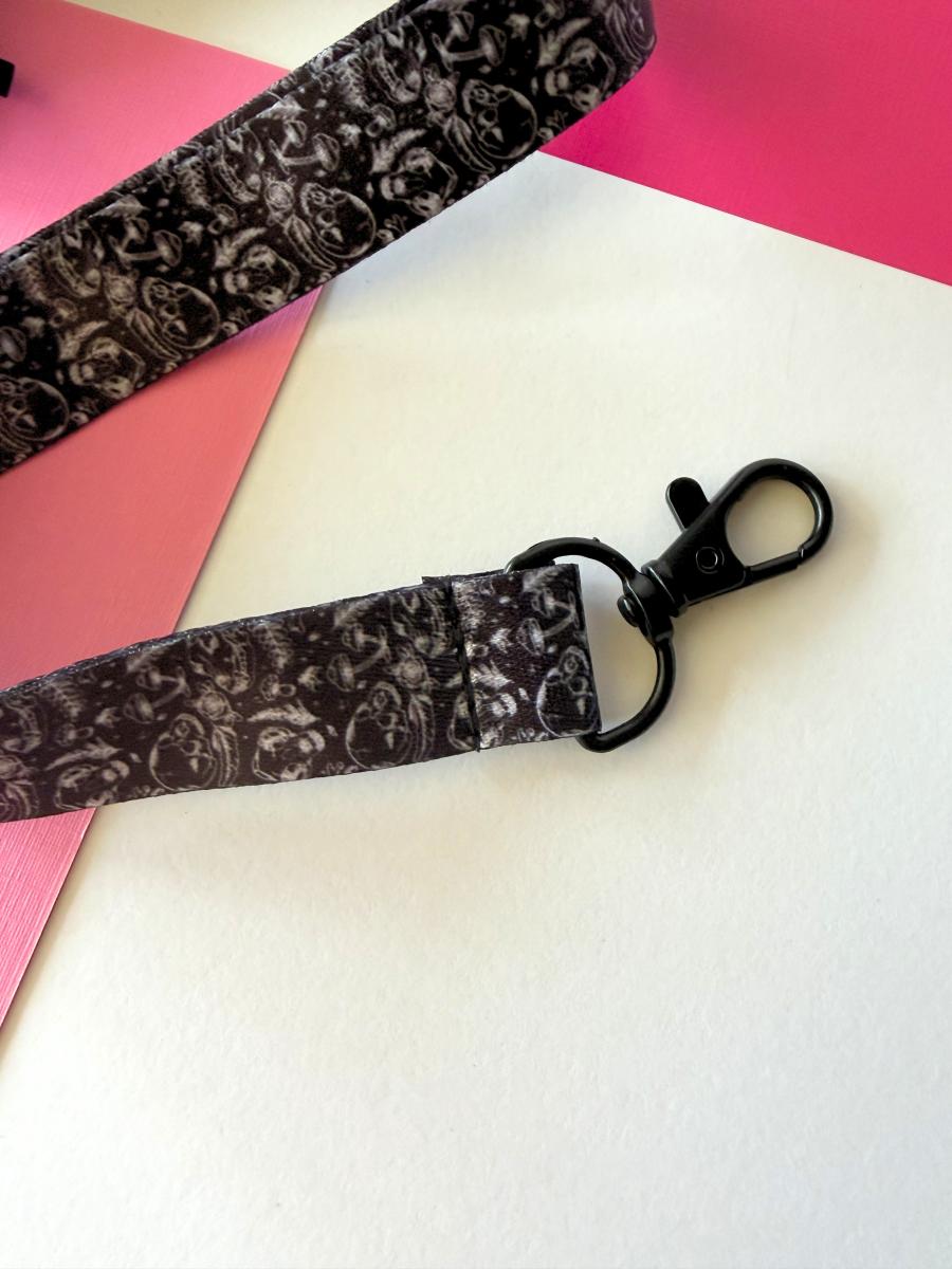 Skulls & Foliage Lanyard w/ Easy Release Clasp picture