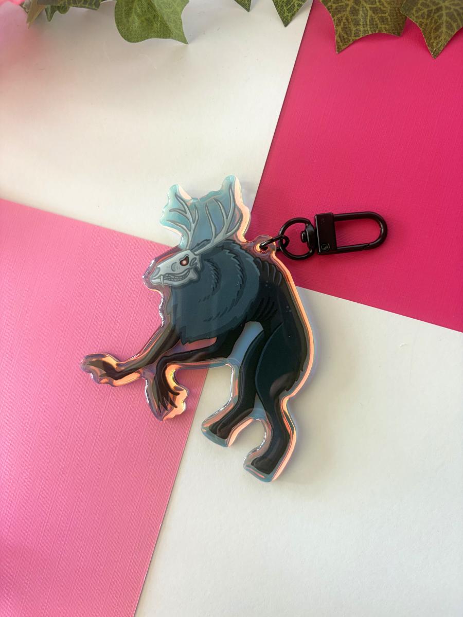 Wendigo 3in Rainbow Acrylic Keychain picture