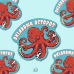 Oklahoma Octopus Matte Sticker