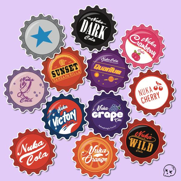Bottle Cap Stickers