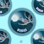 Wendigo Round Matte Sticker