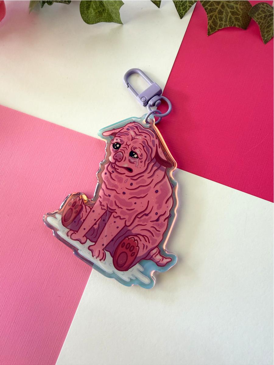 Squonk 3in Rainbow Acrylic Keychain picture