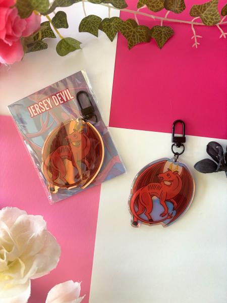 Jersey Devil 3in Rainbow Acrylic Keychain