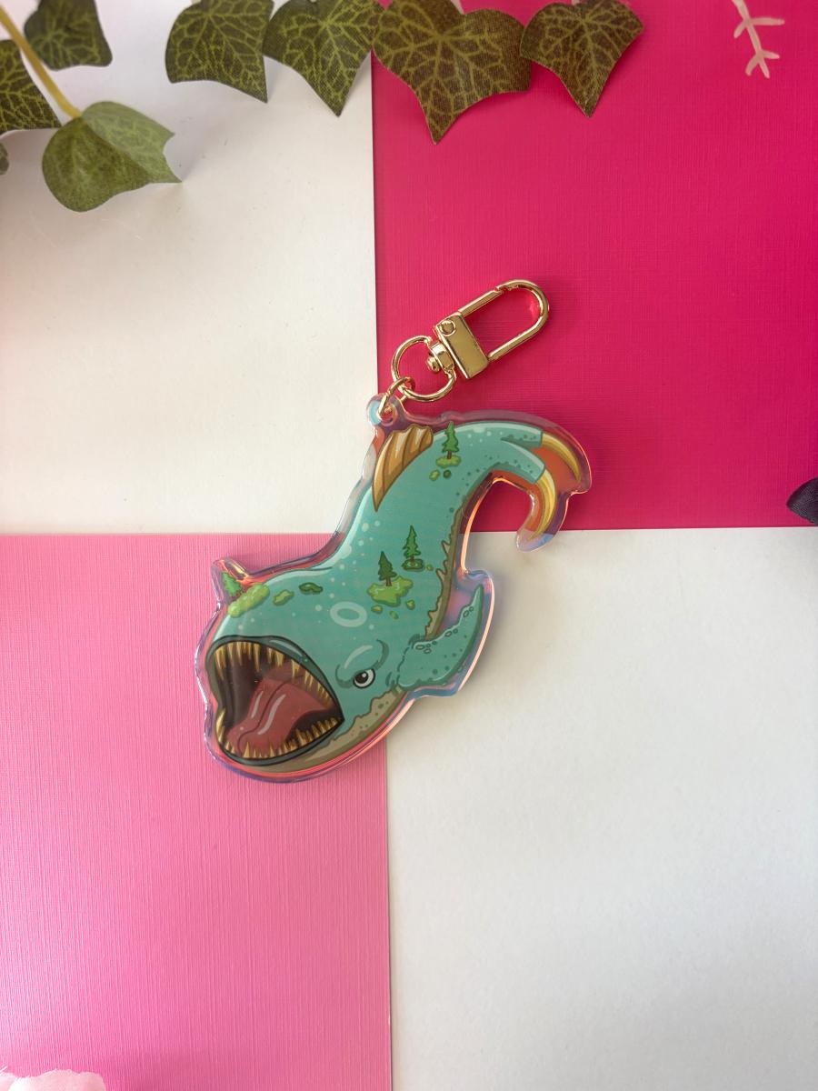 Rock Slide Bolter 3in Rainbow Acrylic Keychain picture