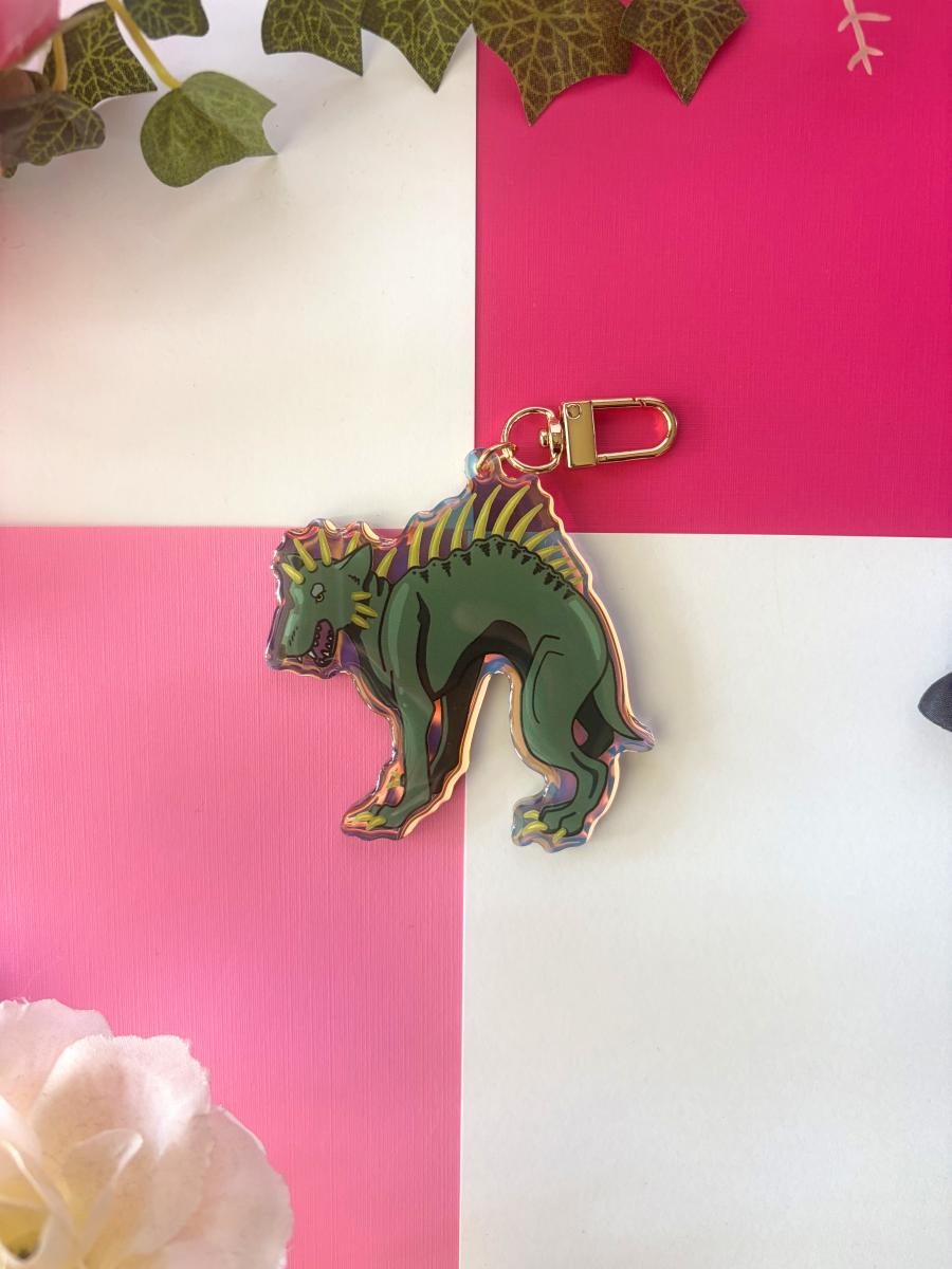 Chupacabra 3in Rainbow Acrylic Keychain picture