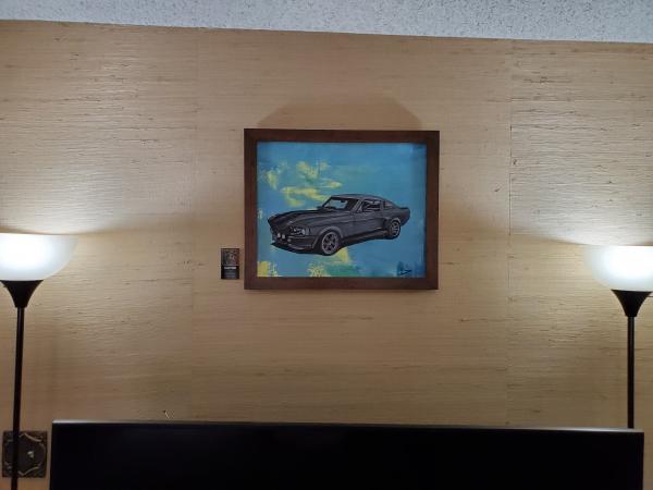 Original Painting, Framed Acrylic on Canvas Panel (16"x20"), "Eleanor Shelby 1967" picture