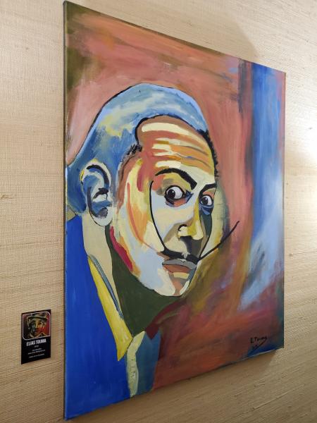 Original Painting, Acrylic on Canvas (24"x30"), "Salvador Dali" picture