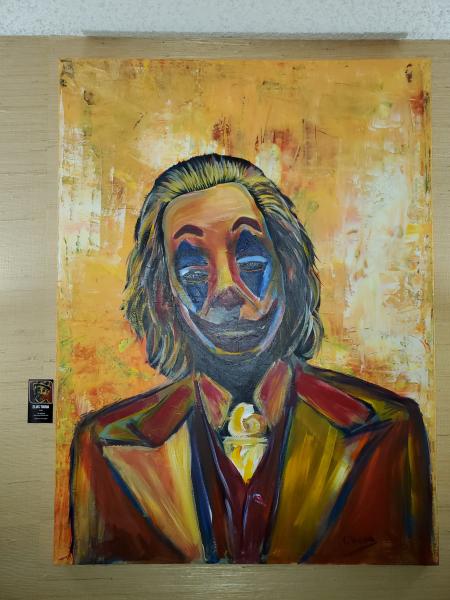 Original Painting, Acrylic on Canvas (30"x40"), "The Joker" picture