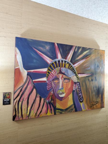 Original Painting, Acrylic on Canvas (36"x24"), "Statue of Liberty" picture