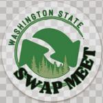 4" Clear Circle Swap Meet Logo Sticker