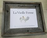 framed wine labels & shipping panels