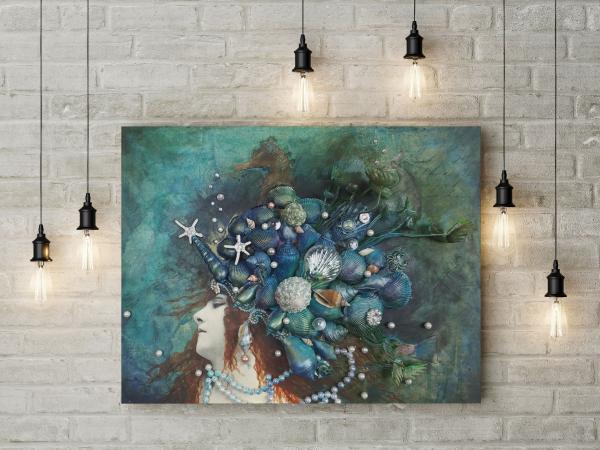 Mermaid Crown Canvas Wrap Print picture