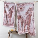 Horse Jacquard Bath Towel - Small