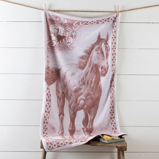 Horse Jacquard Bath Towel - Large picture