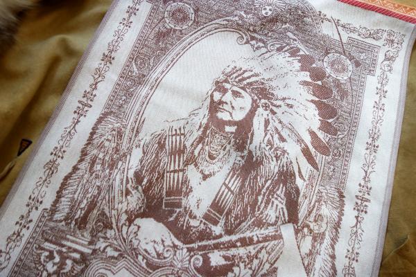 American Indian Chief Jacquard Tea Towel / Wall Art picture