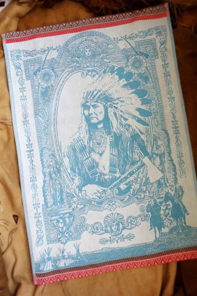 American Indian Chief Jacquard Tea Towel / Wall Art picture